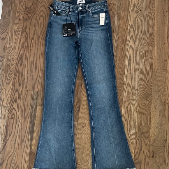 PAIGE Women's Dark Blue High Rise Laurel Canyon. - Picture 1 of 4